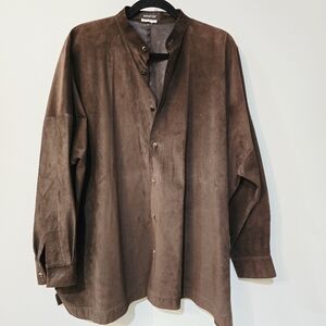 Eskandar Suede Oversized Jacket